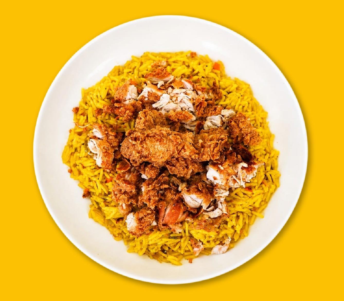 Crispy Chicken on Rice