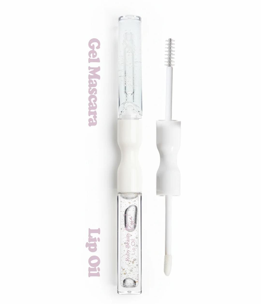 2-in-1 Lip Oil & Gel Mascara – Clear