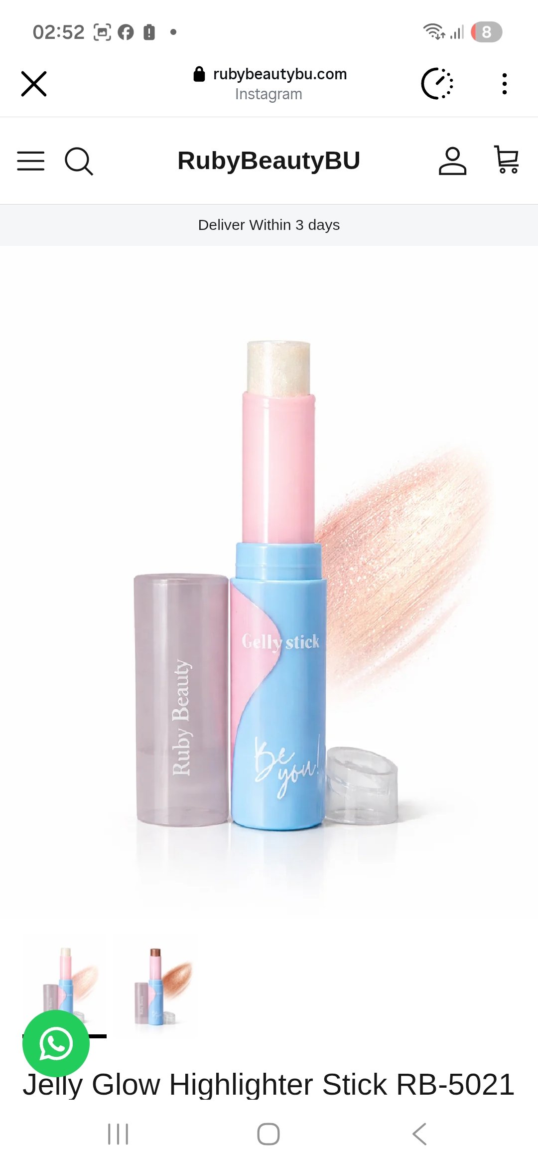 Jelly Glow Highlighter Stick RB-5021